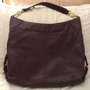 Dooney & Bourke Leather Hobo bag; Purple (dyed)